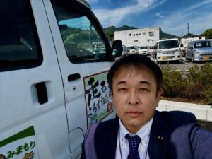 和束町役場にて
