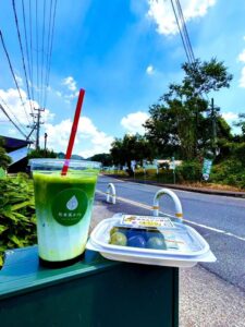 定番の抹茶ラテ