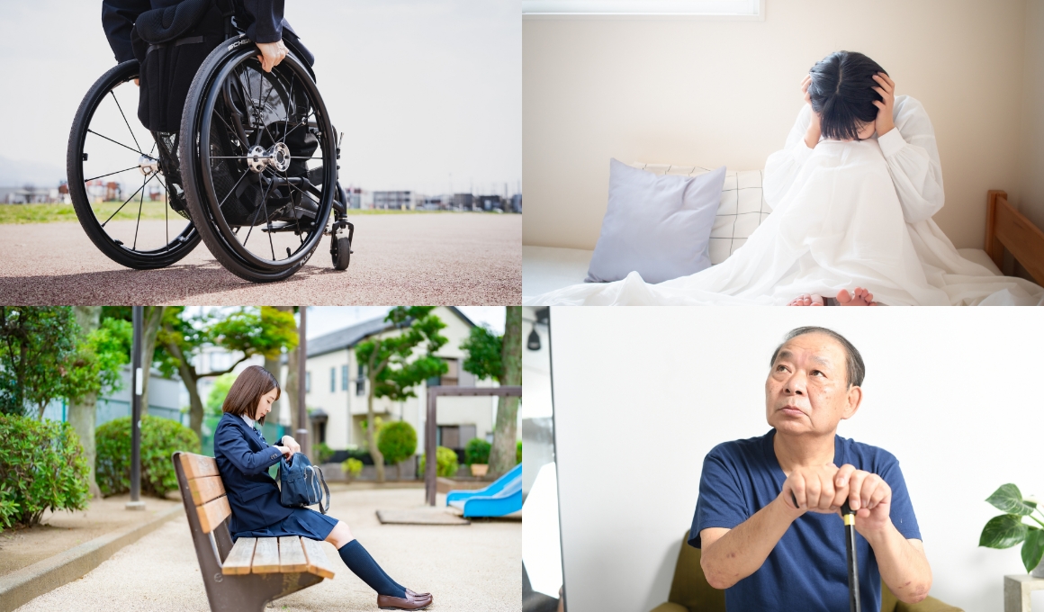 誰ひとりも取り残さない｜不安んを抱えている人のイメージ